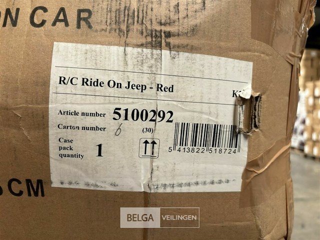 R/c ride on jeep - red - afbeelding 4 van  4