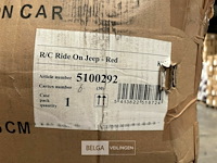 R/c ride on jeep - red - afbeelding 4 van  4