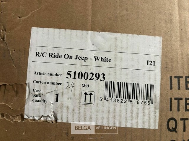 R/c ride on jeep - white - afbeelding 6 van  6