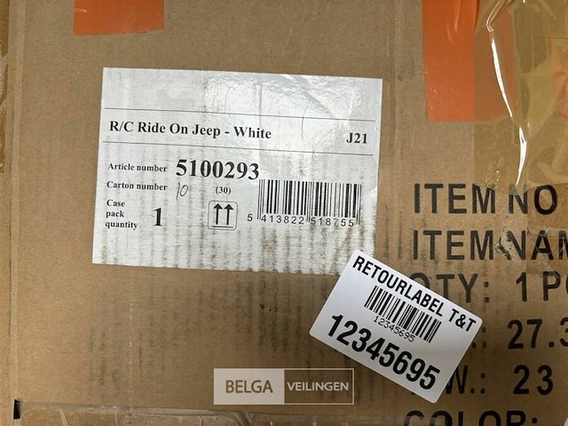 R/c ride on jeep white - afbeelding 4 van  4