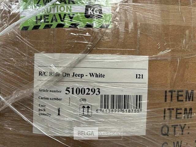 R/c ride on jeep white - afbeelding 5 van  5