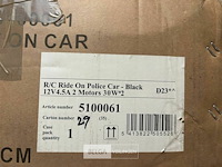 R/c ride on police car - black - afbeelding 3 van  3