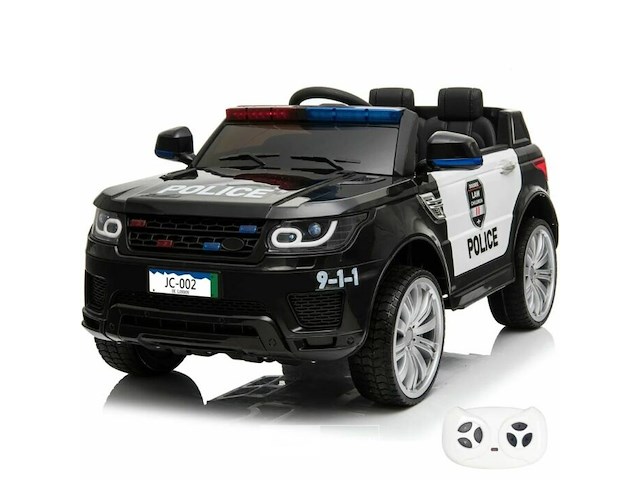 R/c ride on police car - black - afbeelding 1 van  5