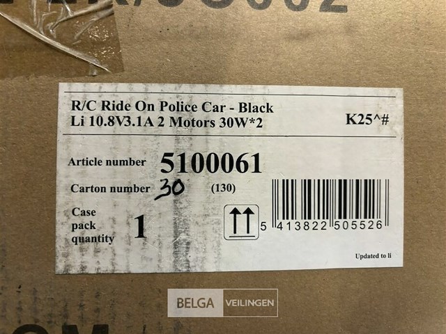 R/c ride on police car - black - afbeelding 5 van  5