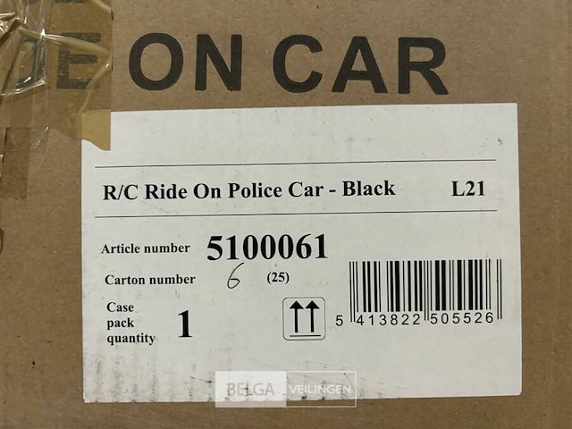 R/c ride on police car black - afbeelding 4 van  4