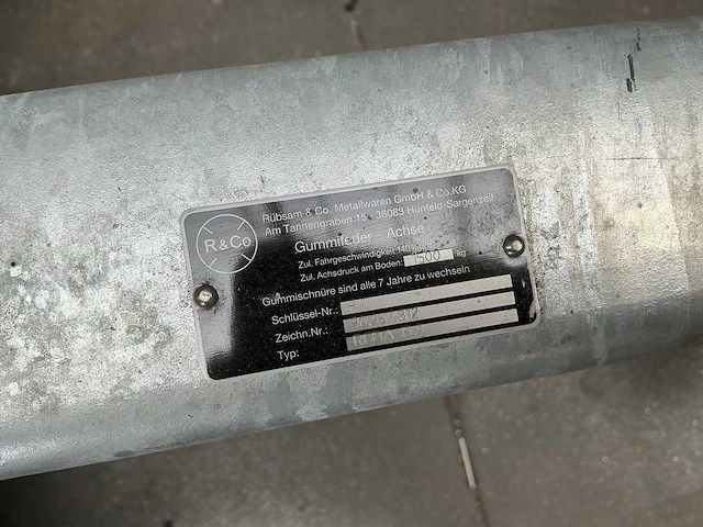 R&co geremde as voor aanhangwagen (3x) - afbeelding 8 van  8