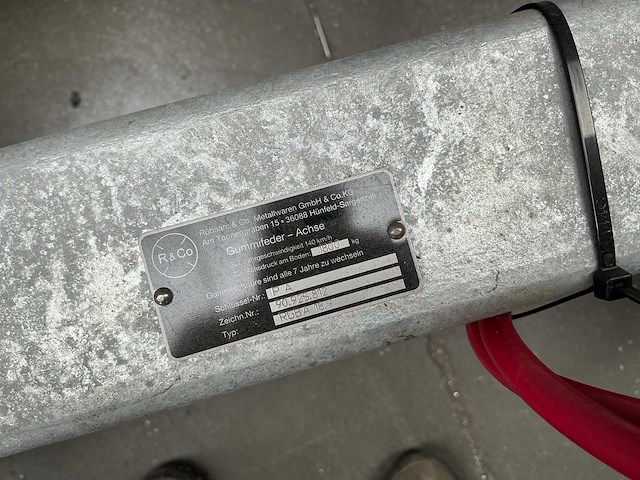 R&co geremde as voor aanhangwagen (3x) - afbeelding 5 van  5