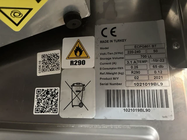 Reach-in koelkast topcold ecpg801 bt - afbeelding 4 van  4