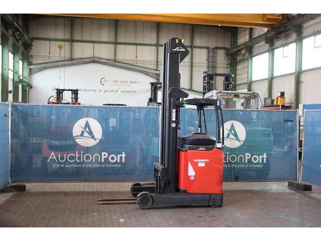 Reachtruck linde r14-01 elektrisch 1400kg 8.0m 2015 - afbeelding 1 van  1