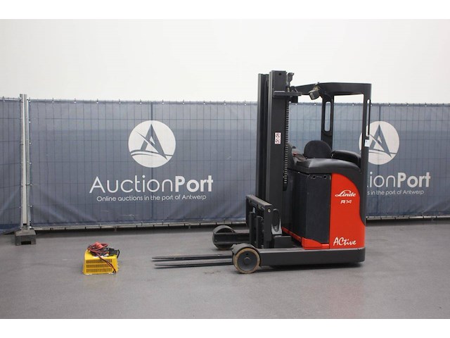 Reachtruck linde r14 elektrisch 1400kg 5.09m 2005 - afbeelding 1 van  1