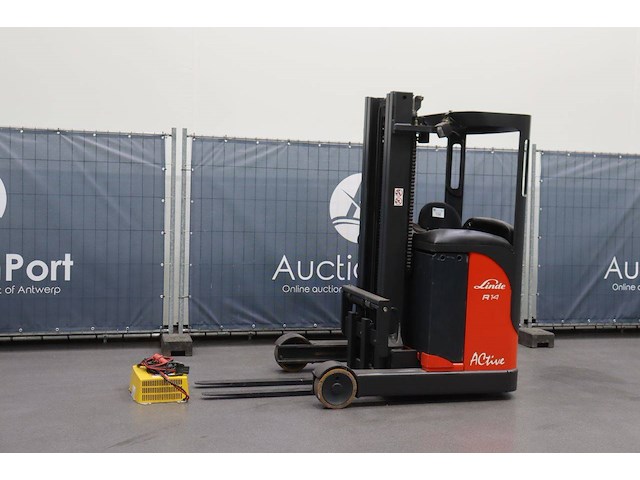 Reachtruck linde r14 elektrisch 1400kg 5.09m 2005 - afbeelding 1 van  1