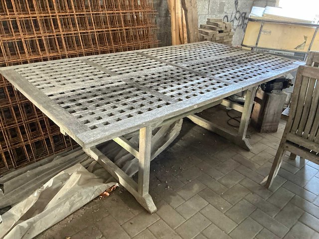 Real teak 6-delige tuinset - afbeelding 2 van  6