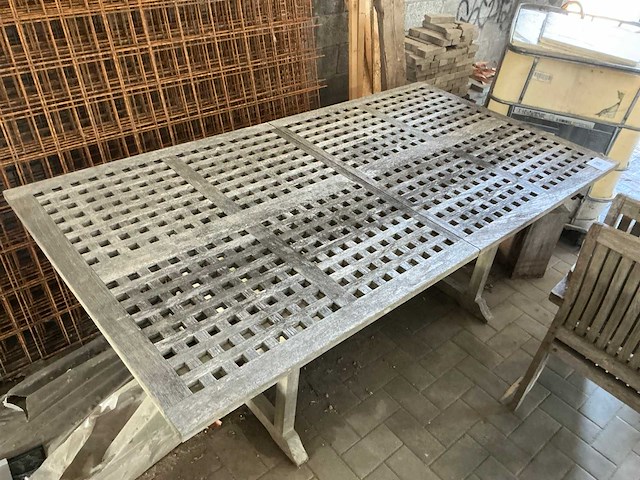 Real teak 6-delige tuinset - afbeelding 3 van  6