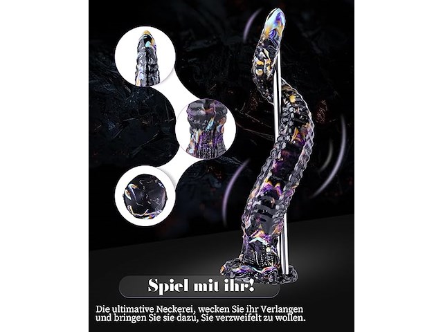 Realistische siliconen dildo (33 cm) - afbeelding 4 van  5