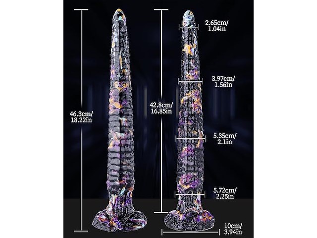 Realistische siliconen dildo (33 cm) - afbeelding 3 van  5