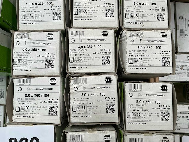 Reca rapid komprex 8x360/100 snelboorschroeven (850x) - afbeelding 3 van  3