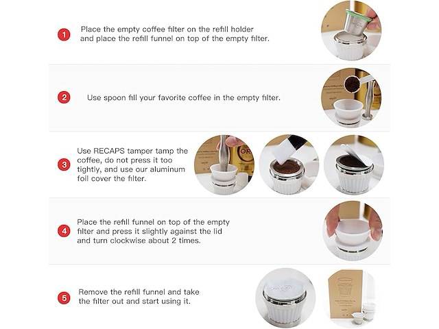 Recaps vulgereedschaphouder compatibel met nespresso - afbeelding 4 van  4