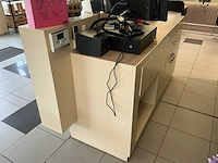 Receptiebalie / kassabalie met opbergruimte en werkblad - afbeelding 3 van  3