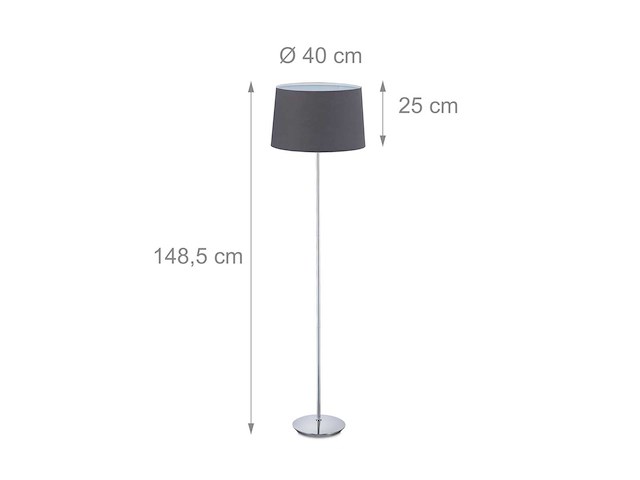 Rechte lamp met lampenkap - afbeelding 4 van  4