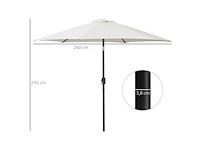 Rechte parasol kantelbaar tuinparasol terras balkon - afbeelding 1 van  3