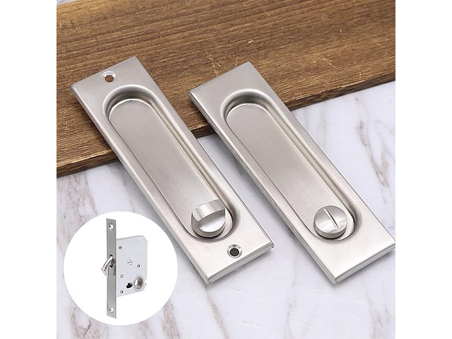 Rechthoekig schuifdeurslot - afbeelding 1 van  5