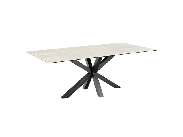 Rechthoekige eettafel heaven - grijs keramiek, 200x100x75,5 cm - afbeelding 2 van  7