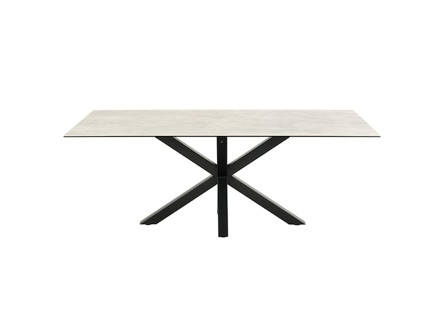 Rechthoekige eettafel heaven - grijs keramiek, 200x100x75,5 cm - afbeelding 3 van  7