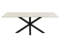 Rechthoekige eettafel heaven - grijs keramiek, 200x100x75,5 cm - afbeelding 3 van  7