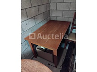 Rechthoekige eikenhouten tafel - afbeelding 1 van  1