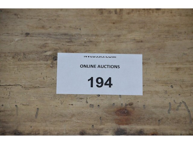 Rechthoekige houten tafel wit met houten blad afm. 115x66x73, wit houten bankje afm. 79x34x40, wit houten stoel - afbeelding 3 van  9