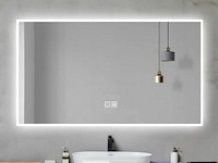 Rechthoekige led-badkamerspiegel - afm 120x75 cm - afbeelding 1 van  2