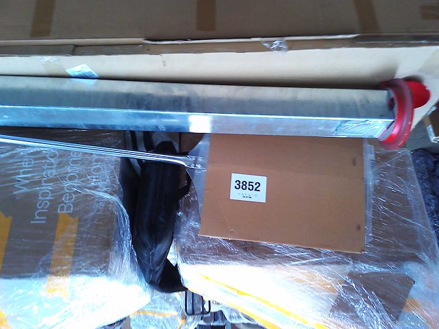 Rechthoekige pizzaschil - aluminium - 405x455mm - handvat 173 cm - afbeelding 5 van  5