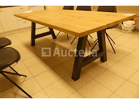Rechthoekige tafel + 6 stoelen - afbeelding 9 van  10