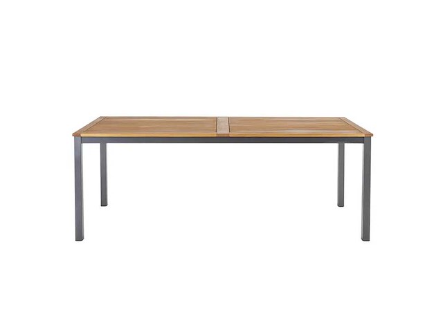 Rechthoekige tuintafel naterial oris aluminium grijs/eucalyptus hout, 8 personen - afbeelding 5 van  9
