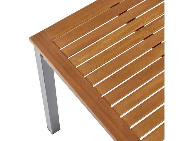 Rechthoekige tuintafel naterial oris aluminium grijs/eucalyptus hout, 8 personen - afbeelding 7 van  9
