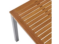 Rechthoekige tuintafel naterial oris aluminium grijs/eucalyptus hout, 8 personen - afbeelding 7 van  9