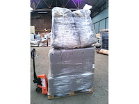 Rechtse hoek bank - grijze bouclé stof - afbeelding 6 van  6