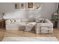 Rechtshoek bank - beige corduroy - afbeelding 3 van  6