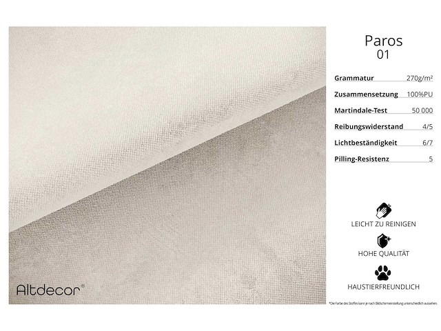 Rechtshoek bank - beige velvet - afbeelding 5 van  7