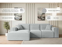 Rechtshoek bank - beige velvet - afbeelding 7 van  7