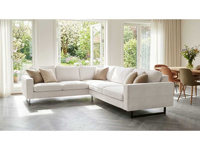 Rechtshoek bank - corduroy, chenille - afbeelding 6 van  11