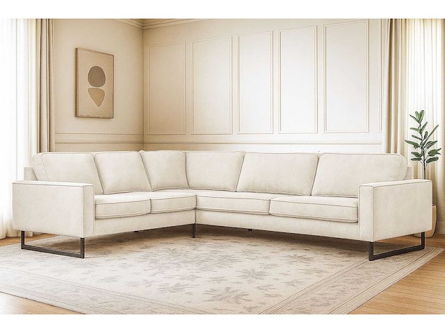 Rechtshoek bank - corduroy, chenille - afbeelding 11 van  11