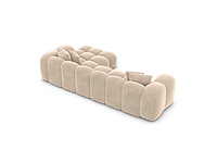 Rechtshoek bank - cream velvet - afbeelding 5 van  8