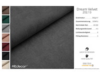 Rechtshoek bank - donkergrijs fluweel - afbeelding 5 van  8