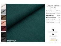 Rechtshoek bank - green velvet - afbeelding 6 van  8