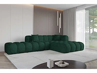 Rechtshoek bank - green velvet