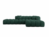 Rechtshoek bank - green velvet - afbeelding 2 van  7