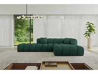 Rechtshoek bank - green velvet - afbeelding 3 van  7