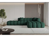 Rechtshoek bank - green velvet - afbeelding 7 van  7