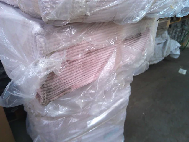 Rechtshoek bank - roze fluweel - afbeelding 7 van  7